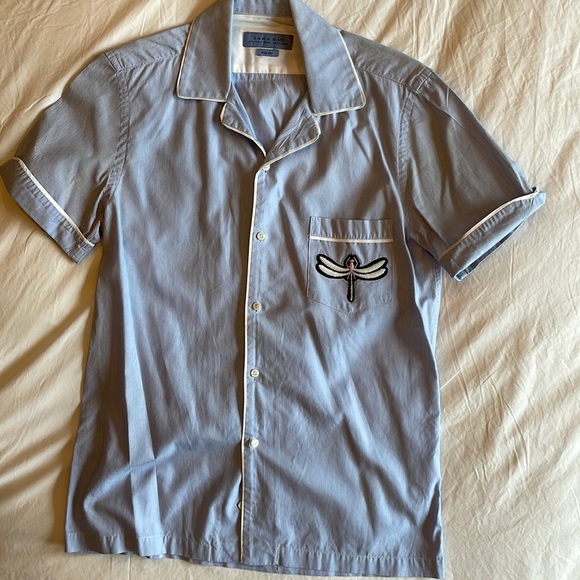 Zara Shirts Zara Mens Camp Collar Casual Button Down Poshmark